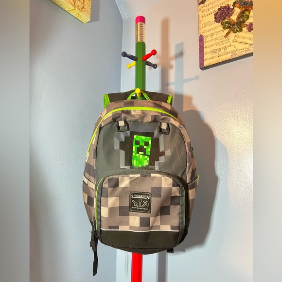 idk | Accessories | Minecraft Creeper Backpack | Poshmark